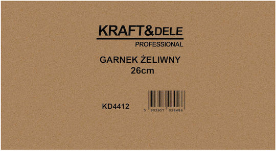 Kraft & Dele Дълбока тенджера от чугун