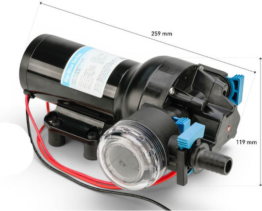 Par-Max Hd6 12V – Pressurized Water Pump 23 L Min 2.8 Bar