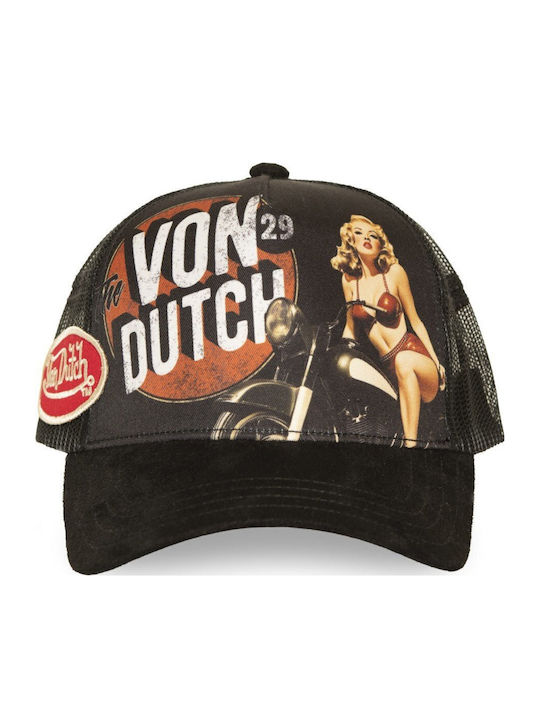 Шапка тип Trucker – Pin-up серия № 1 Rider Edition, черна
