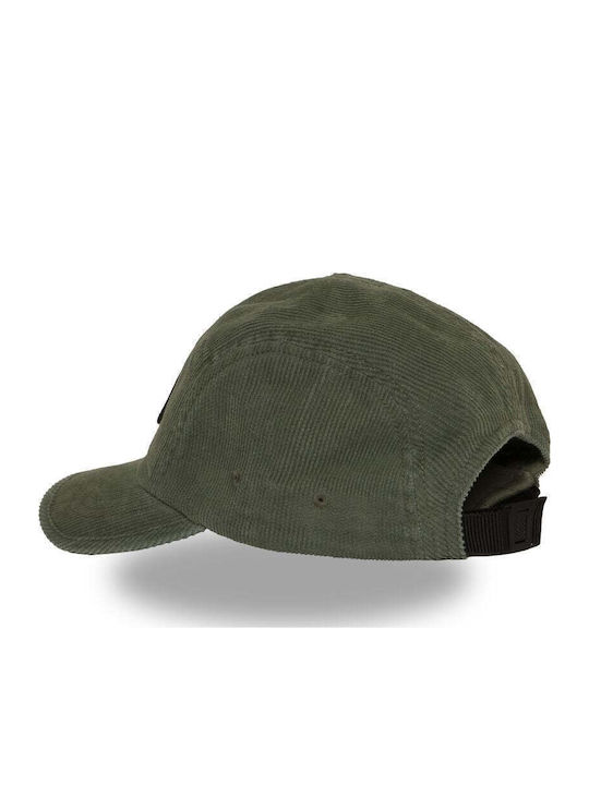 Шапка Von Dutch – Зелена От Маслиненозелен Кадифен Рипс