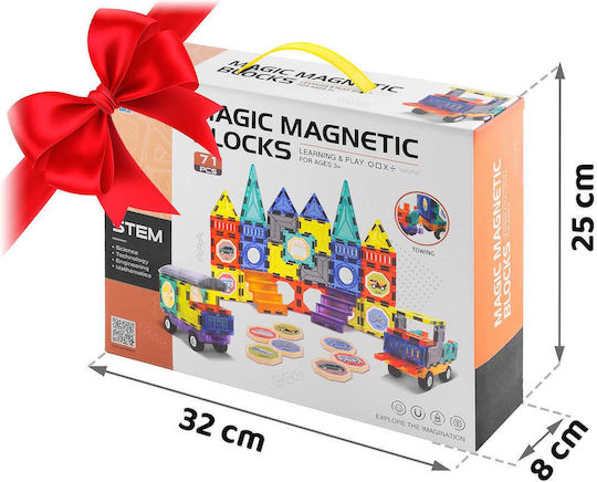 Joc Magnetic de Construcție pentru Copii de 3+ Ani