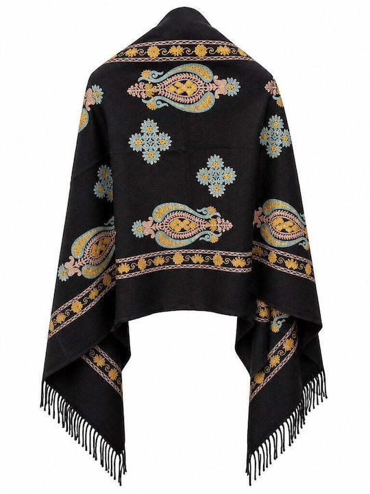 Achilleas Accessories Eșarfă Neagră pentru Femei
