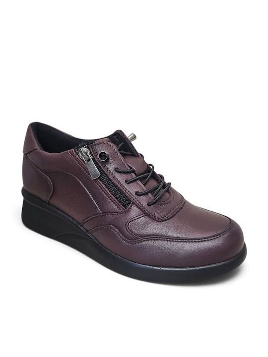 Sneakers Damă Burgundy 260100-9-Burgundy