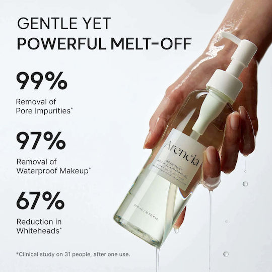 Arencia Pore Melt Facial Cleansing & Makeup Removing Oil for Oil Control & Blemish Prevention 100ml