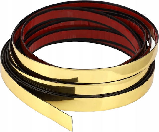Dekorativer Goldener PVC-Zierstreifen 12 mm Flach
