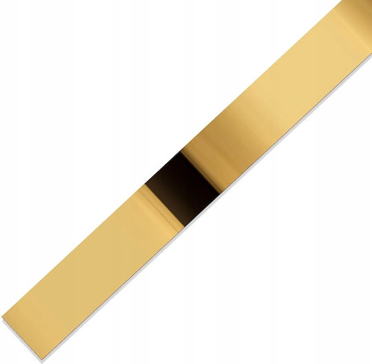 Dekorativer Goldener PVC-Zierstreifen 12 mm Flach