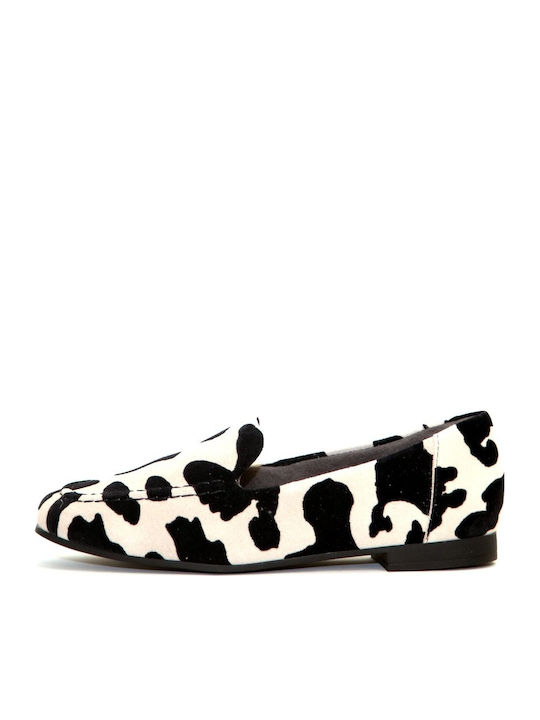 Δερμάτινα Γυναικεία Loafers σε Μπεζ Χρώμα