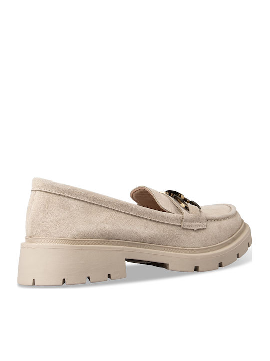 Γυναικεία Loafers σε Μπεζ Χρώμα