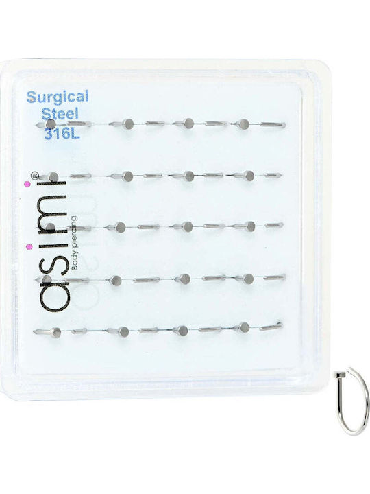 Asimi Ψεύτικος Κρίκος Μύτης Surgical Steel 316l 1 Τμχ Ασημί Asimi Ψεύτικος Κρίκος Μύτης Surgical Steel 316l 1 Τμχ Ασημί