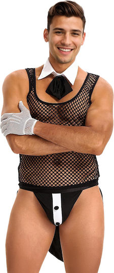 Sexy Ανδρικό Top Μαύρο