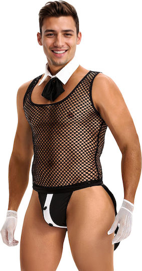 Sexy Ανδρικό Top Μαύρο