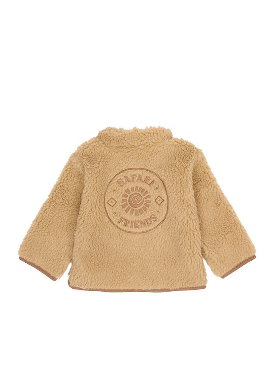 Παιδική Ζακέτα Βαμβακερή Warm Taupe Teddy Warm
