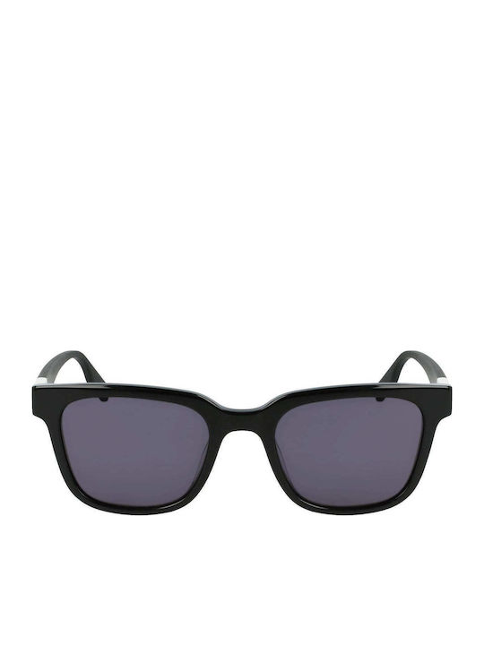 Rise Up Men's Sunglasses with Black Plastic Frame and Gray Lens