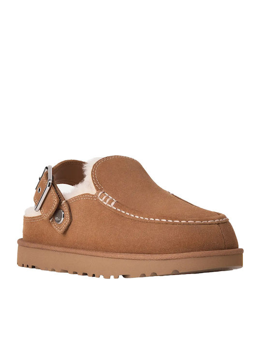UGG Goldenstar Evelina Saboți Papuci de Damă Maro