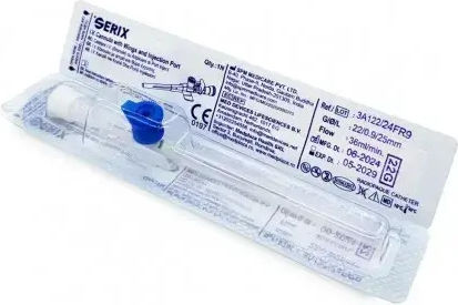 IV Catheters Cannula Wings Injection Port Serix 100 Pieces 16G