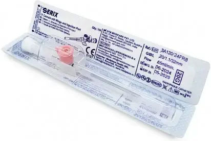 IV Cannulas With Wings and Injection Port Serix 100 Pieces 20G