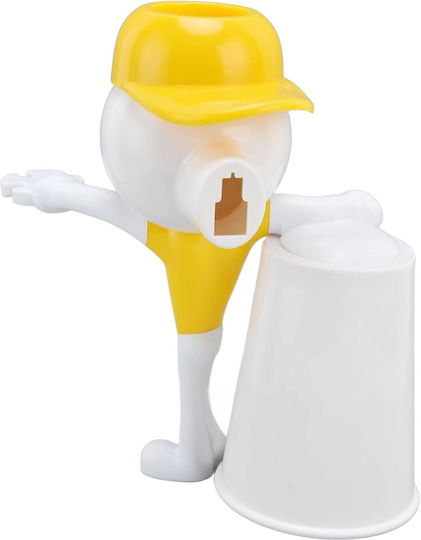 Wall-Mounted Plastic Yellow Toothbrush Holder 9101198758375