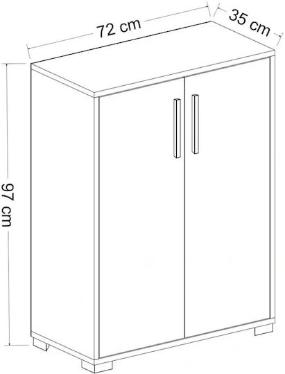 Дървена Шкаф За Обувки Бял 72x35x97 см