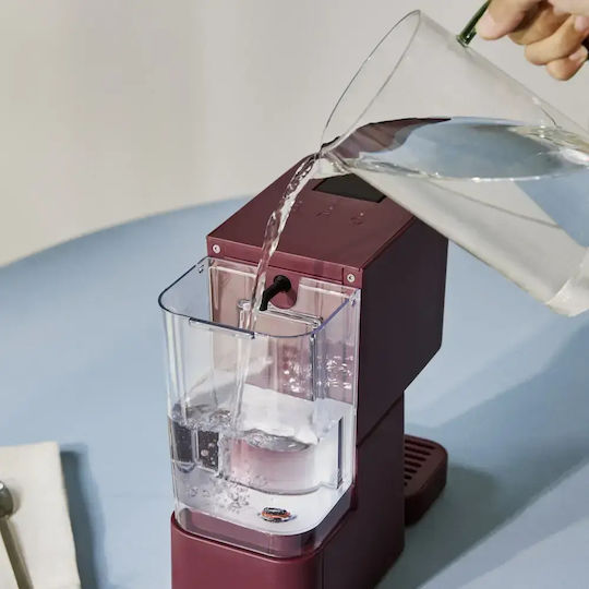 Thera Studio Μηχανή Espresso 1450W Πίεσης 19bar Burgundy