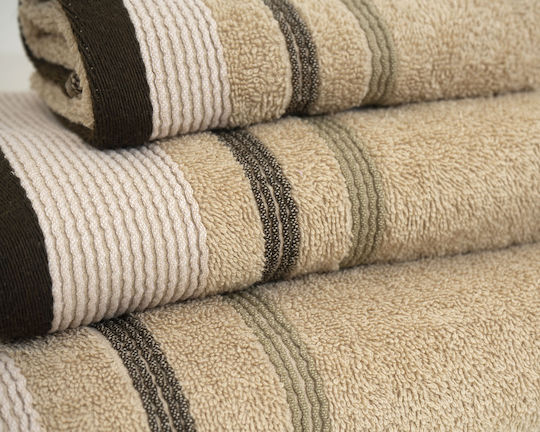 Anna Riska Kleio Hand Towel 30x50cm Beige 500gr/m² Weight