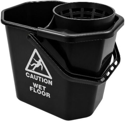 IPC Pulex Plastic Bucket with Wringer 12 L Capacity Yellow