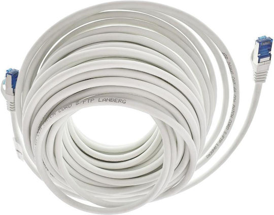 Lanberg S/FTP Cat.6a Gigabit Network Cable Ethernet 20m White