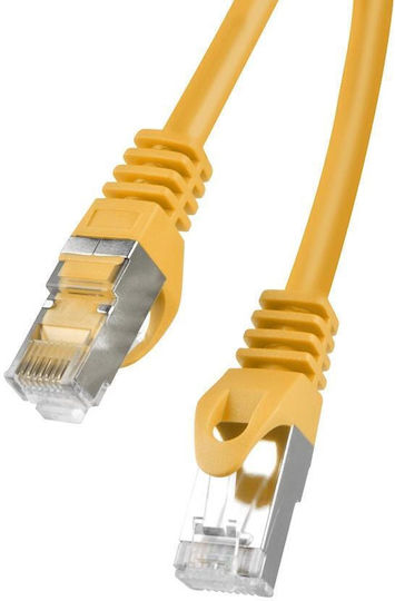 Lanberg S/FTP Cat.6a (Gigabit) Мрежов Кабел Ethernet 10м Жълт