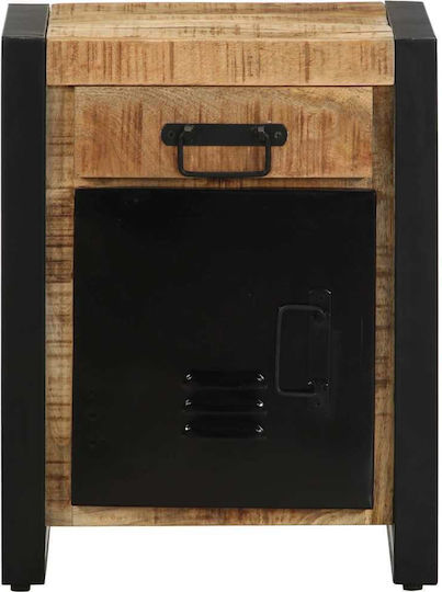 Bedside Tables Solid Wood Brown 2 pcs 40x30x50cm