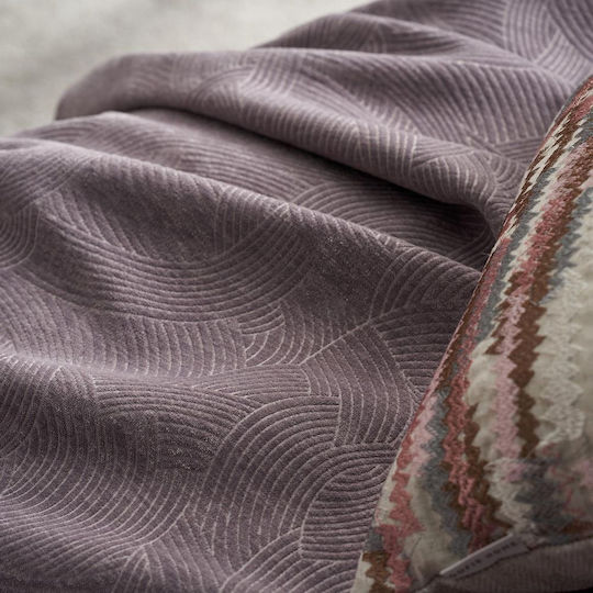 Gofis Home Nimbus Two-Seater Sofa Throw W180xL250cm Arctic Purple
