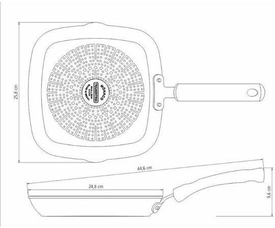 Tramontina Monaco Aluminum Pan with Non-Stick Coating 24cm
