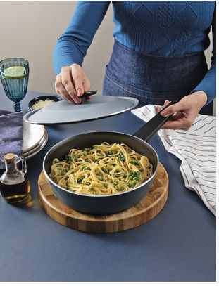 Tramontina Aluminum Saute Pan with Lid and Non-Stick Coating 24cm