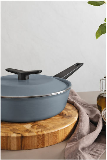Tramontina Aluminum Saute Pan with Lid and Non-Stick Coating 24cm