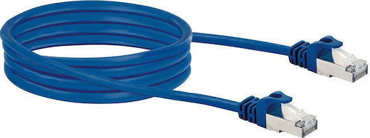 Schwaiger S/FTP Cat.8 40Gbps Network Cable Ethernet 2m Blue