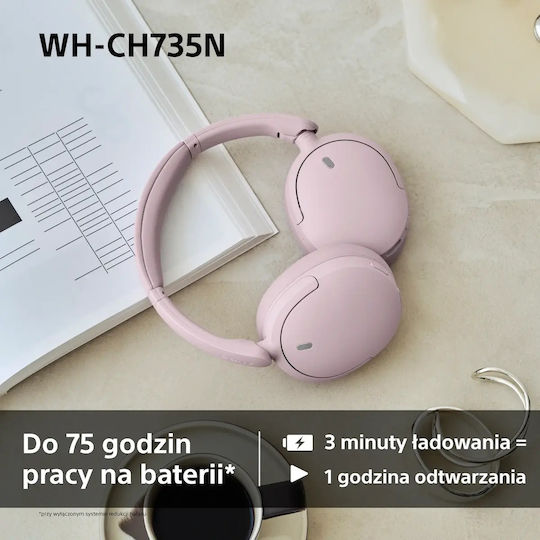 WHCH735N Безжични / Жични слушалки Over Ear, сини