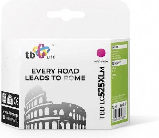 TB Print Συμβατό Μελάνι Εκτυπωτή InkJet Brother 1300 Σελίδων 15ml Πολλαπλό (Color) 1τμχ