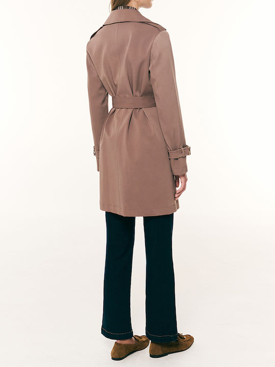 Damen-Trenchcoat Moccasin