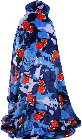 Marvel Κουβέρτα Fleece Μπλε 150x120εκ.