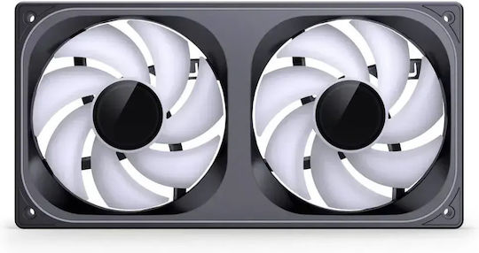ZB-240B Gehäuselüfter 120mm (2400rpm) mit ARGB Beleuchtung und Verbindung 3-polig / 4-Pin PWM