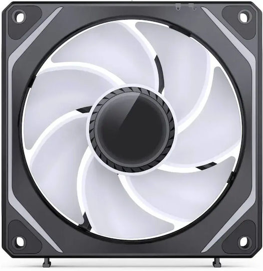 ZL-120BR Umkehrklinge Gehäuselüfter (1800rpm / 58,5cfm) mit ARGB Beleuchtung und Verbindung 4-Pin PWM 3 Stück