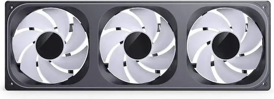 ZB-360BR Umkehrklinge Gehäuselüfter 123mm (2400rpm / 65,26cfm) mit ARGB Beleuchtung und Verbindung 4-Pin PWM