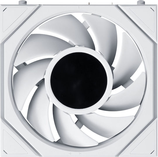 UNI Case Fan 120mm (1900rpm / 66cfm) With White Lighting 3pcs White