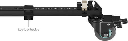 SmallRig 5020 Schnellverschluss Fotografie Heavy Duty Dreibeinstativ Dolly