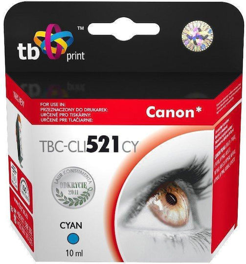 TB Print Cerneală Compatibilă Pentru Imprimantă InkJet Canon CLI-521 10ml Cyan 1 Bucată