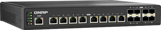 QNap QSW-IM3216-8S8T Managed L2 Switch με 8 Θύρες Gigabit (1Gbps) Ethernet και 4 SFP Θύρες
