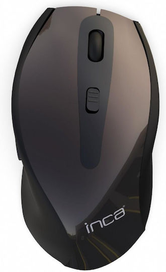 Inca Ergonomic 1600 DPI Ασύρματο Ποντίκι Γκρι