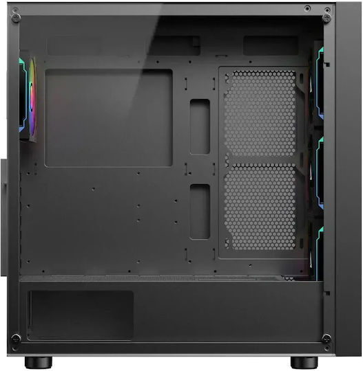 AG-JUGGERNAUT-BK Gaming Midi Tower Computer Case with Side Window Black