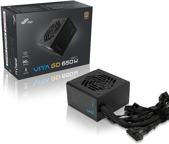 FSP/Fortron VITA GD 650W Γκρι Τροφοδοτικό Υπολογιστή Full Wired 80 Plus Gold