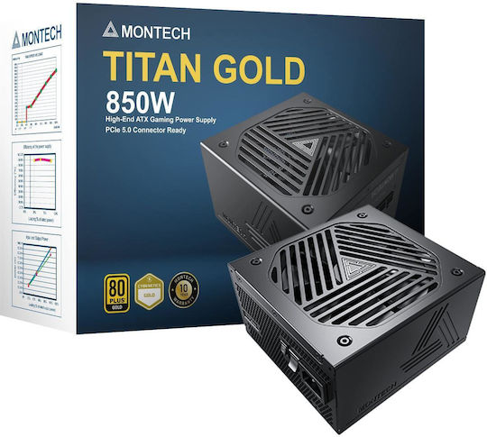Titan 850W Τροφοδοτικό Υπολογιστή Full Modular 80 Plus Gold