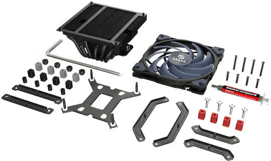 Akasa Alucia H6LS Cooler Procesor pentru Socket /A/M/4/ /A/M/5/ /1/2/0/0/ /1/1/5/x/ /1/7/0/0/