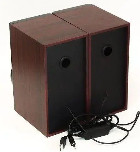 FT-2031 Компютърни Говорители 2.0 с Мощност 6W Кафяви